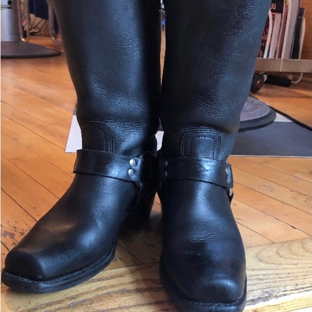 Vintage Frye Women’s Black Harness 12R Motorcycle Boot